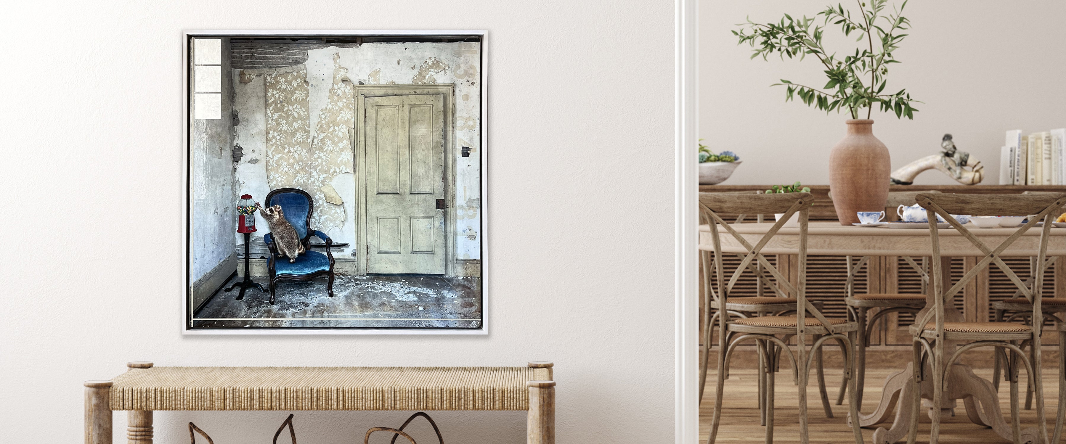 Bubble Gum Bandit staged in a room.